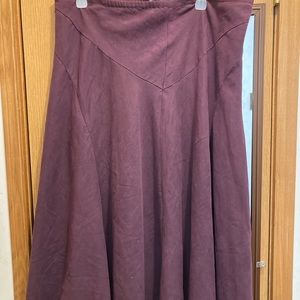 White Stag Ultra Suede Midi Skirt in Plum